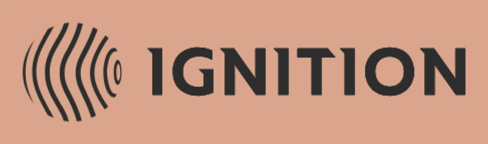 The Ignition logo: a concentric soundwave mark beside the IGNITION wordmark
